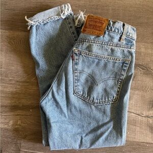 Vintage Levi Cuff Mid rise Jeans